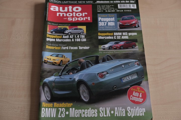 Deckblatt Auto Motor und Sport (11/2001)